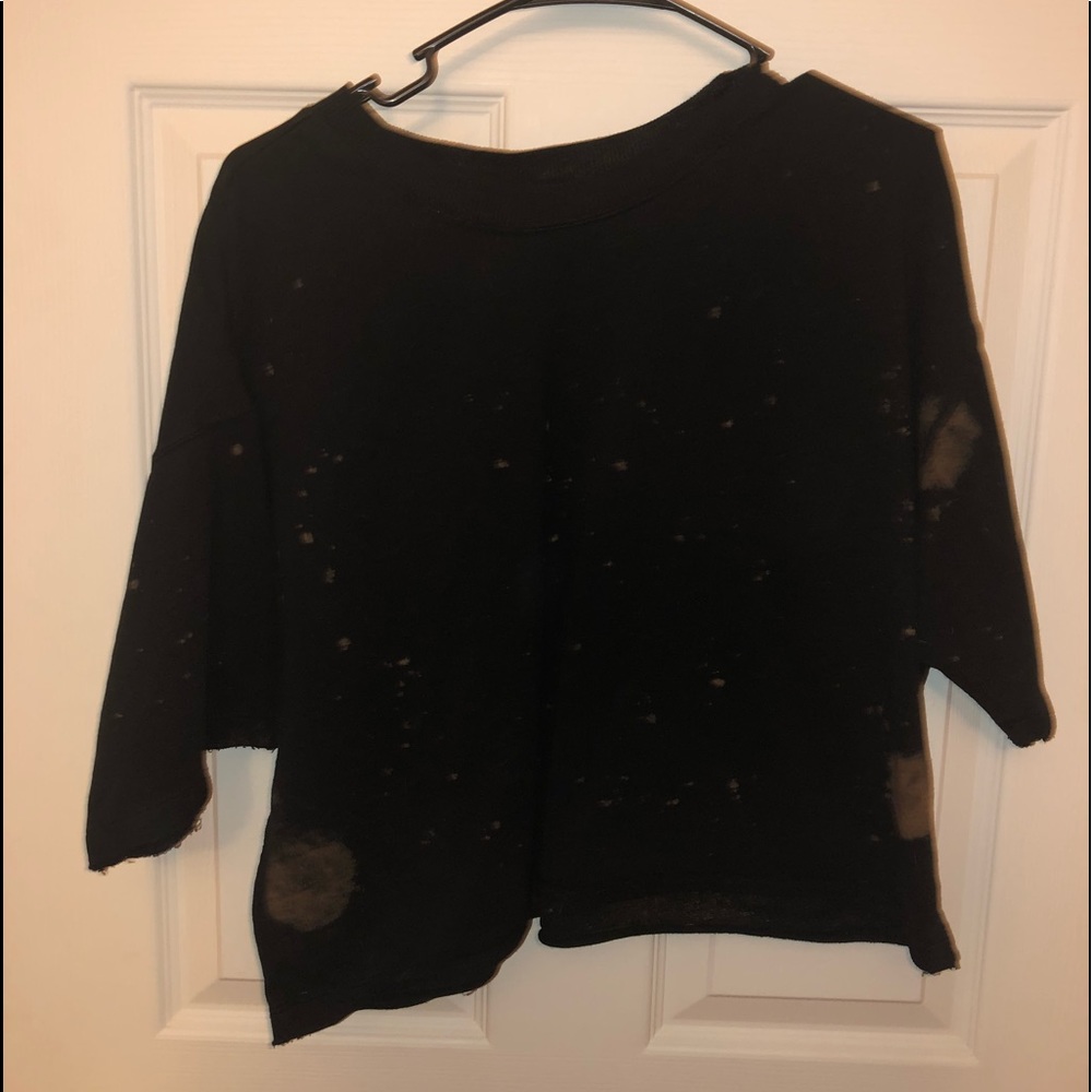 Bleach crop top